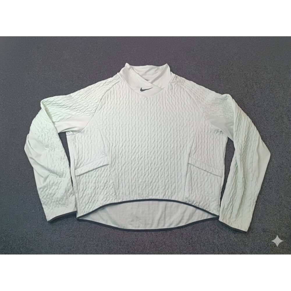 Nike Running Division Therma-Fit Quilted Pullover Top Size Large